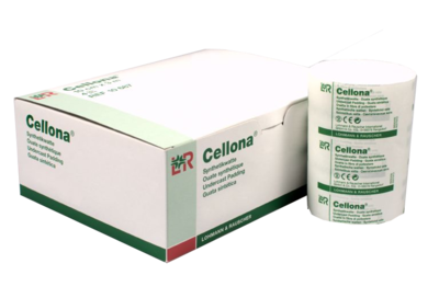 CELLONA Synthetikwatte steril 15 cmx3 m - 5St