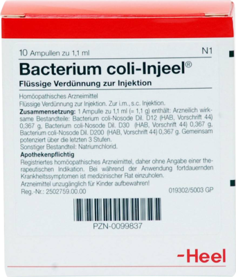 BACTERIUM COLI Injeel Ampullen - 10St