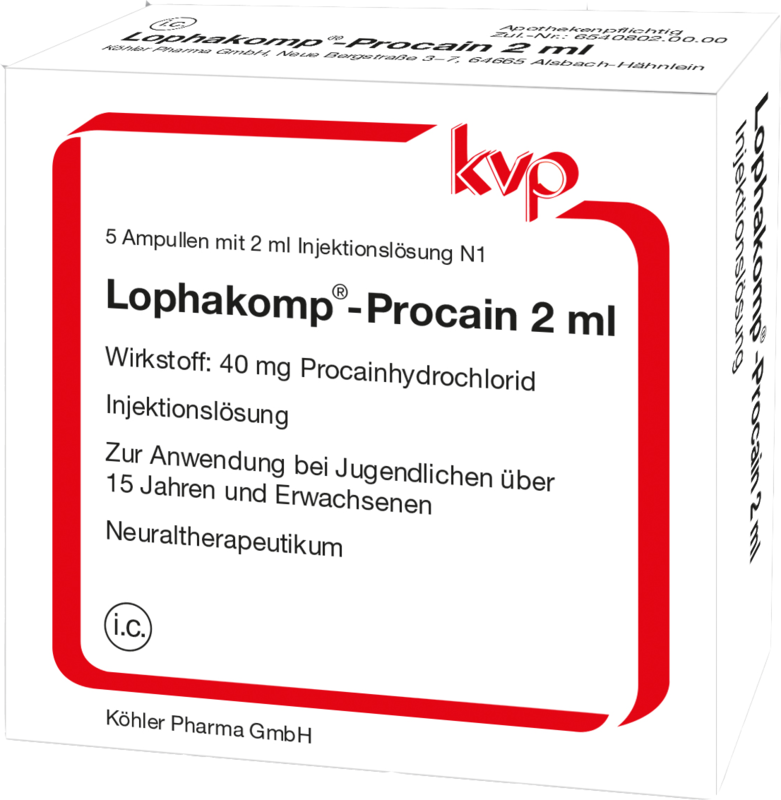 LOPHAKOMP Procain 2 ml Injektionslösung