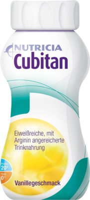 CUBITAN Vanillegeschmack Trinkflasche - 4X200ml - Für Frauen & Männer