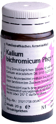 KALIUM BICHROMICUM PHCP Globuli - 20g