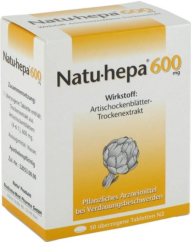 NATU HEPA 600 mg überzogene Tabletten