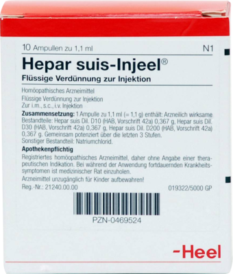 HEPAR SUIS Injeel Ampullen - 10St