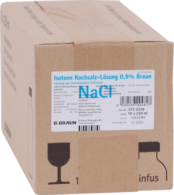 KOCHSALZLÖSUNG 0,9% Glasfl. - 10X250ml