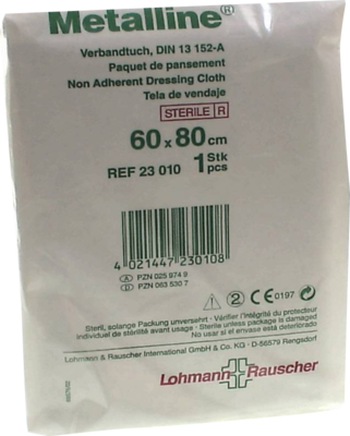METALLINE Verbandtuch 60x80 cm - 1St