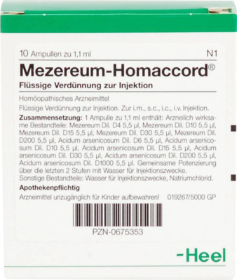 MEZEREUM HOMACCORD Ampullen - 10St