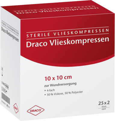 VLIESSTOFF-KOMPRESSEN steril 10x10 cm 4fach - 25X2St