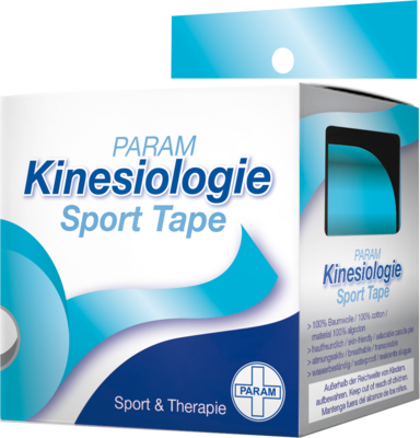 KINESIOLOGIE Sport Tape 5 cmx5 m blau - 1St - Tape & Fixierverbände