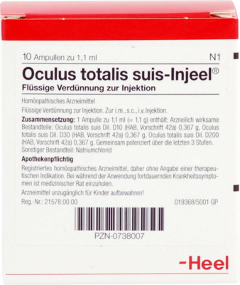 OCULUS totalis suis Injeel Ampullen - 10St