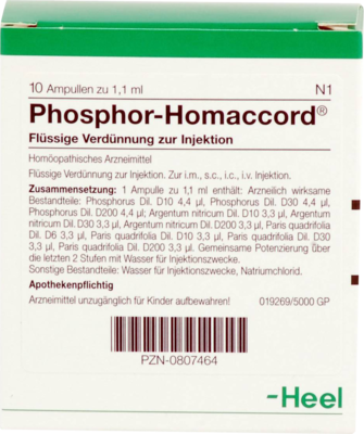 PHOSPHOR HOMACCORD Ampullen - 10St