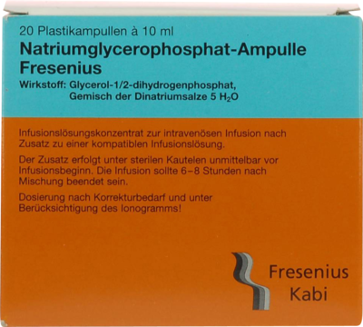 NATRIUMGLYCEROPHOSPHAT Ampulle Infusionslsg.-Konz. - 20X10ml