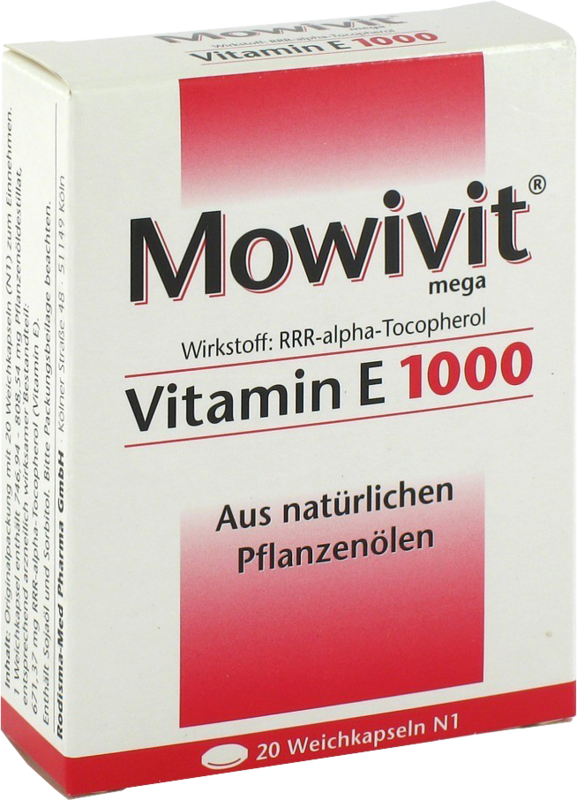 MOWIVIT Vitamin E 1000 Kapseln