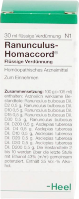 RANUNCULUS HOMACCORD Tropfen - 30ml