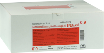 ISOTONISCHE NaCl Lösung 0,9% Eifelfango Inj.-Lsg. - 100X10ml