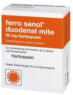 FERRO SANOL duodenal mite 50 mg magensaftr.Hartk. - 100St - Eisen