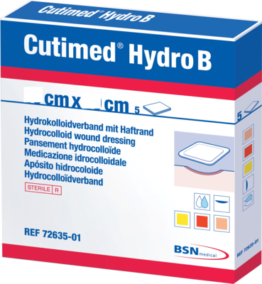 CUTIMED Hydro B Hydrok.Ver.7,5x7,5 cm m.Haftr. - 5St
