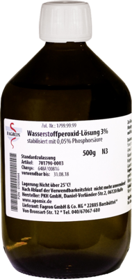 WASSERSTOFFPEROXID Lösung 3% - 500g