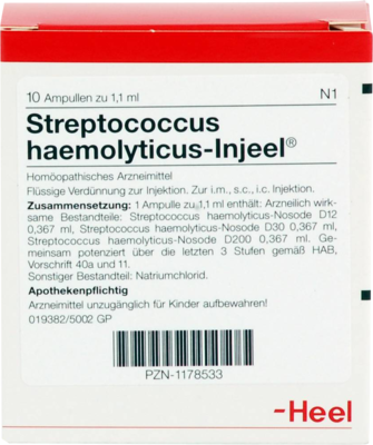 STREPTOCOCCUS HAEMOLYTICUS Injeel Ampullen - 10St