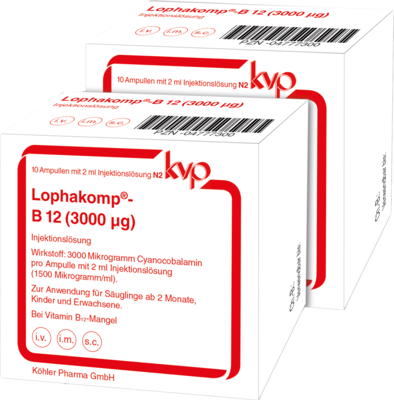 LOPHAKOMP B12 3.000 µg Injektionslösung - 20X2ml
