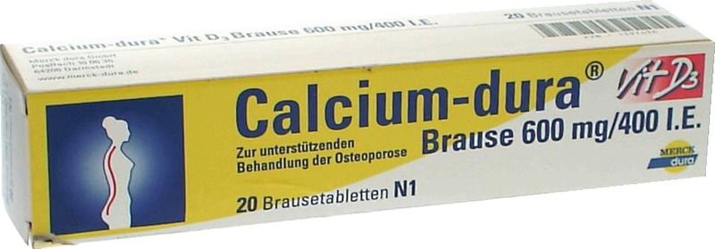 CALCIUM DURA Vit D3 Brause 600 mg/400 I.E.