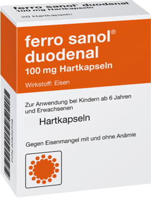 FERRO SANOL duodenal Hartkaps.m.msr.überz.Pell. - 50St - Eisen