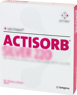 ACTISORB 220 Silver 10,5x10,5 cm steril Kompressen - 10St