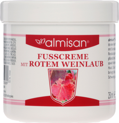 ALMISAN Fußcreme mit rotem Weinlaub - 250ml