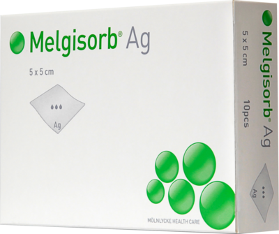 MELGISORB Ag Verband 5x5 cm - 10St
