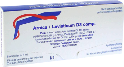 ARNICA/LEVISTICUM D 3 comp.Ampullen - 8St