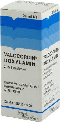 VALOCORDIN-Doxylamin Tropfen zum Einnehmen - 20ml - Unruhe & Schlafstörungen