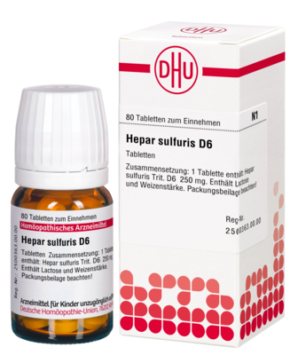 HEPAR SULFURIS D 6 Tabletten - 80St - F - H