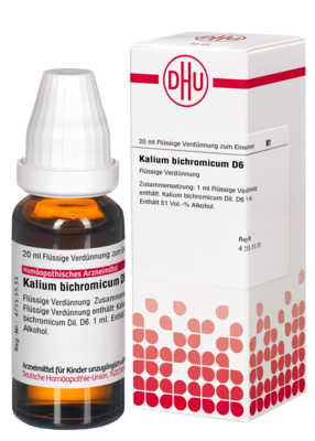 KALIUM BICHROMICUM D 6 Dilution - 20ml