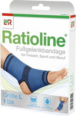 RATIOLINE active Fußgelenkbandage Gr.L - 1St - Fuß- und Rückenbandagen