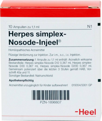 HERPES SIMPLEX Nosode Injeel Ampullen - 10St - Heel