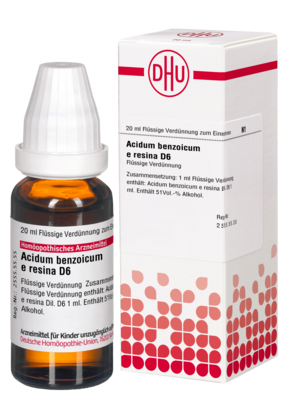 ACIDUM BENZOICUM E Resina D 6 Dilution - 20ml