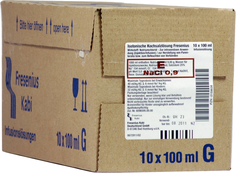 KOCHSALZLÖSUNG 0,9% Glasfl.Fresenius