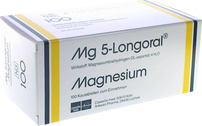 MG 5 LONGORAL Kautabletten - 100St - Magnesium