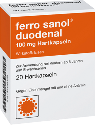 FERRO SANOL duodenal Hartkaps.m.msr.überz.Pell. - 20St - Eisen