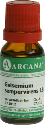 GELSEMIUM SEMPERVIRENS LM 18 Dilution - 10ml
