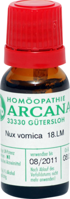NUX VOMICA LM 18 Dilution - 10ml