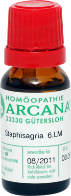 STAPHISAGRIA LM 6 Dilution - 10ml