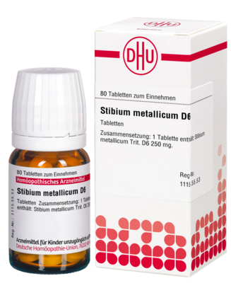 STIBIUM METALLICUM D 6 Tabletten - 80St