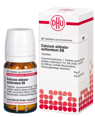 CALCIUM STIBIATO sulfuratum D 6 Tabletten - 80St