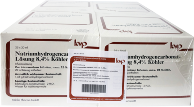 NATRIUMHYDROGENCARBONAT-Lösung 8,4% Köhler - 100X20ml