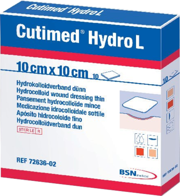 CUTIMED Hydro L Hydrokolloidverb.dünn 10x10 cm - 10St