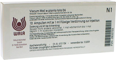 VISCUM MALI e planta tota D 6 Ampullen - 10X1ml