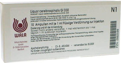 LIQUOR CEREBROSPINALIS GL D 30 Ampullen - 10X1ml