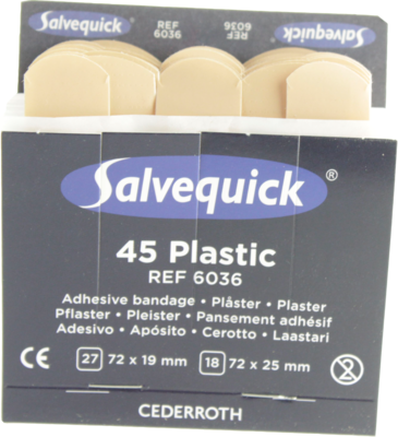 SALVEQUICK Pflasterstrips wasserfest Refill 6036 - 45St