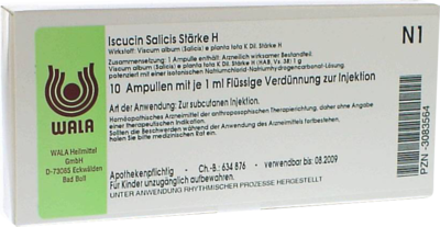 ISCUCIN salicis Stärke H Ampullen - 10X1ml