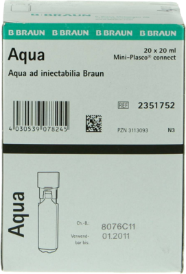 AQUA AD injectabilia Miniplasco connect Inj.-Lsg. - 20X20ml